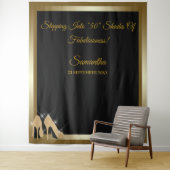 Tapisserie de fond de bannière pour fête d'anniver (En situation)