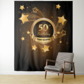 Tapisserie de fond de bannière pour fête d'anniver (En situation)