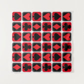 Tapisserie de fond de forme de carte de poker de c (Devant (Horizontal))