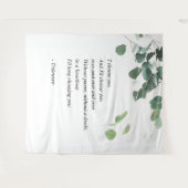 Tapisserie de fond de mariage aquarelle eucalyptus (Devant (Horizontal))