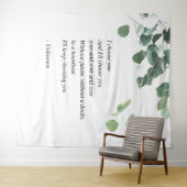 Tapisserie de fond de mariage eucalyptus aquarelle (En situation (horizontale))