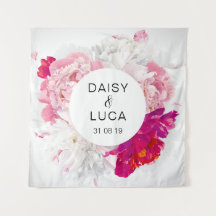 Tapisserie de fond de mariage floral pour Photoboo