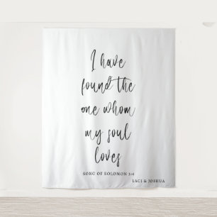 Tapisserie de fond de mariage personnalisée avec n