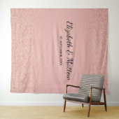 Tapisserie de fond de mariage rose gold gliiter bl (En situation (horizontale))