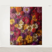 Tapisserie de fond de mur de fleurs élégantes (Devant)