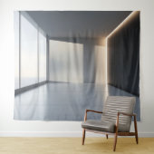 Tapisserie de fond de pièce vide moderne (En situation (horizontale))