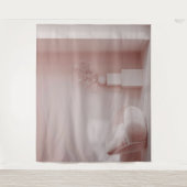 Tapisserie de fond de salle moderne Chambre Rose (Devant)