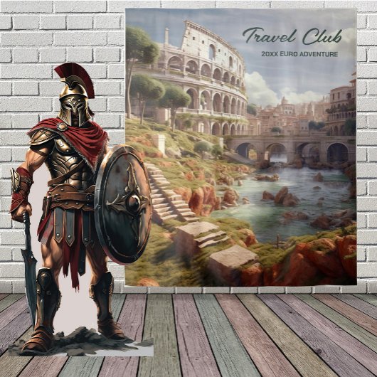 Tapisserie de fond de scène du Colisée romain anti