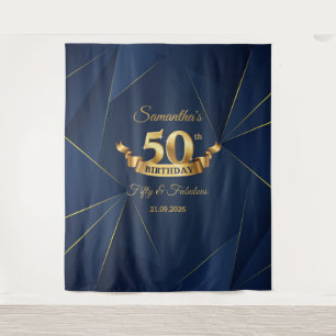 Tapisserie de fond de toile de 50e anniversaire bl