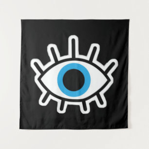 Tapisserie de fond noir Eye Design