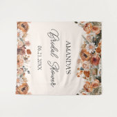 Tapisserie de fond pour douche de mariée automne e (Devant (Horizontal))