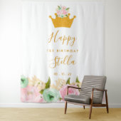 Tapisserie de fond pour la fête du premier anniver (En situation)