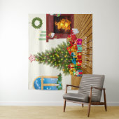 Tapisserie de fond pour photo de vacances de chamb (En situation)