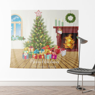 Tapisserie de fond pour photo de vacances de Noël
