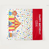 Tapisserie de fond pour photos de cirque pour enfa (Devant (Horizontal))