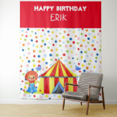 Tapisserie de fond pour photos de cirque pour enfa (En situation)