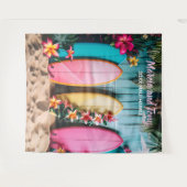 Tapisserie de fond suspendue de planches de surf e (Devant (Horizontal))