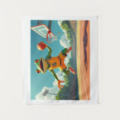 Tapisserie de grenouille de basket (Devant)