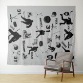 Tapisserie de hockey (En situation (horizontale))