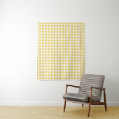 Tapisserie de Houndstooth jaune (En situation)