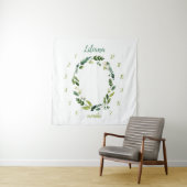 Tapisserie de jalons mensuels de bébé de verdure d (En situation)