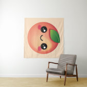 Tapisserie de Kawaii Peach (En situation (horizontale))