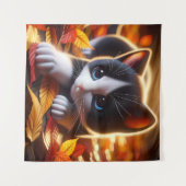 Tapisserie de Kitten d'automne (Devant (Horizontal))