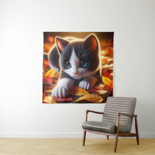 Tapisserie de Kitten d'automne