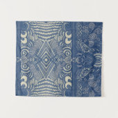 Tapisserie de la ferme bleue et blanche (Devant (Horizontal))