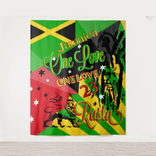 Tapisserie de la fête du reggae jamaïcain (Devant)