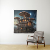 Tapisserie de la maison de champignons (En situation)