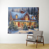 Tapisserie de la maison de Noël (En situation (horizontale))