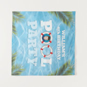 Tapisserie de la piscine - Décor de la fête des en (Devant (Horizontal))