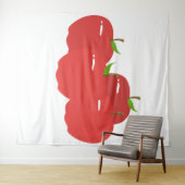 Tapisserie de la pomme rouge (En situation (horizontale))