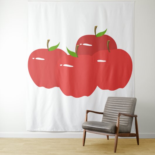 Tapisserie de la pomme rouge (En situation)