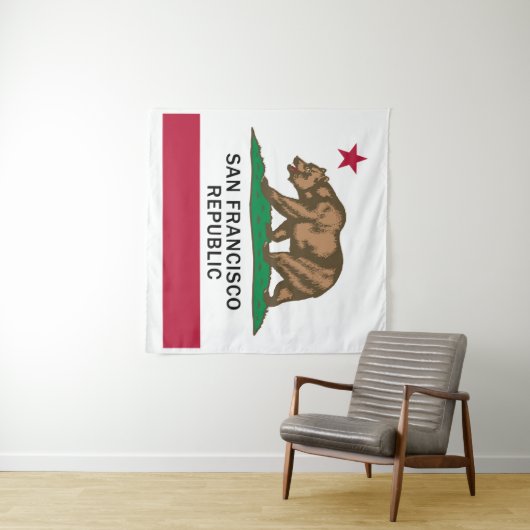 Tapisserie de la République de San Francisco (En situation (horizontale))