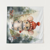 Tapisserie de la souris de Noël (Devant (Horizontal))