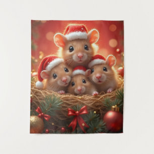 Tapisserie de la souris de Noël