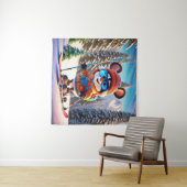 Tapisserie de la souris de ski (En situation (horizontale))