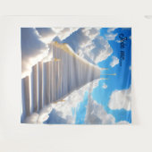 Tapisserie de l'escalier vers le ciel Fond (Devant (Horizontal))