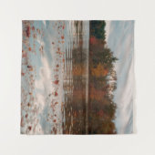 Tapisserie de l'étang d'automne (Devant (Horizontal))