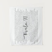 Tapisserie de lettrage de script d'art des Écritur (Devant)
