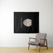 Tapisserie de l'illustration de l'hiboux (En situation (horizontale))