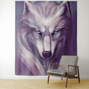 Tapisserie de loup spirituel