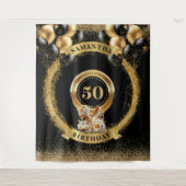 Tapisserie de luxe 50e anniversaire Black Gold Hig (Devant)