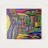 Tapisserie de maison hantée (Devant (Horizontal))