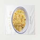 Tapisserie de Mangiare Pasta Art (Devant (Horizontal))