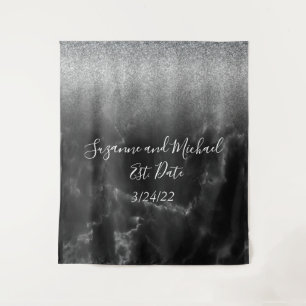 Tapisserie de marbre élégant noir