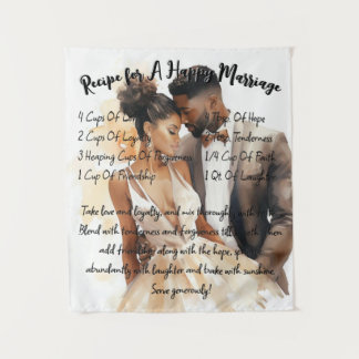 Tapisserie de mariage cadeau recette pour un maria