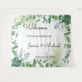 Tapisserie de mariage de bienvenue Eucalyptus (Devant (Horizontal))